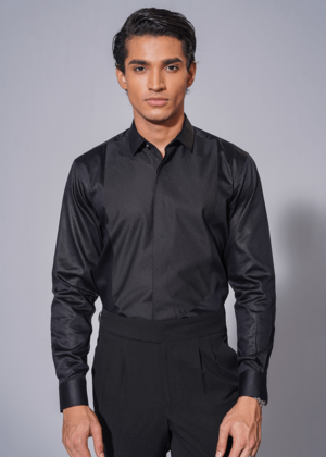 Black Tuxedo Shirt