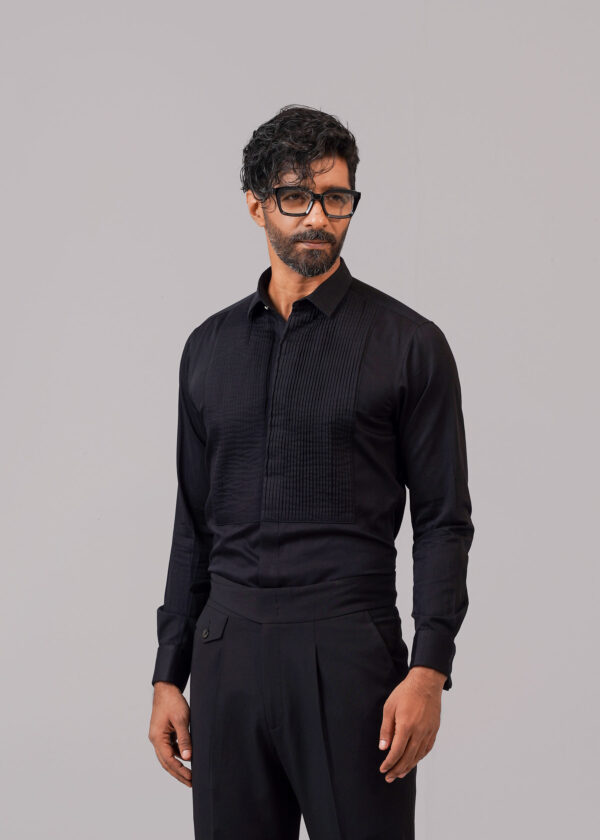 Black Tuxedo Shirt - Image 3