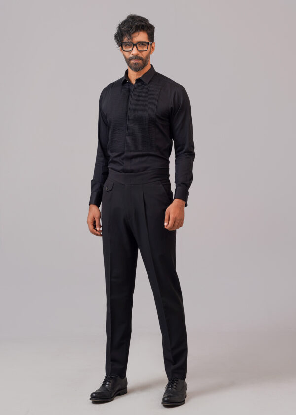 Black Tuxedo Shirt - Image 4