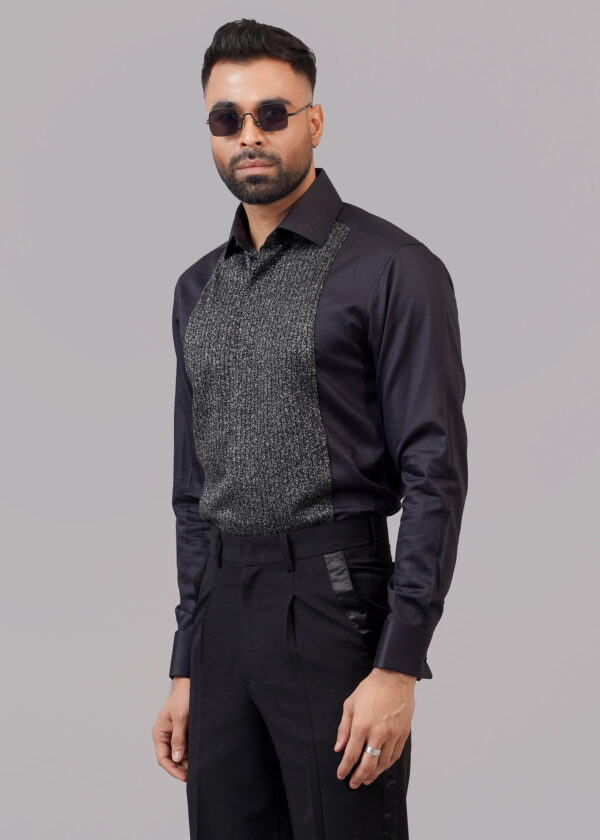 Black Tuxedo Shirt - Image 3