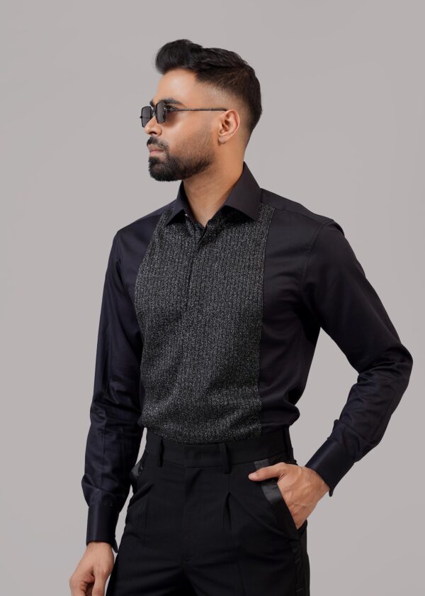 Black Tuxedo Shirt - Image 2