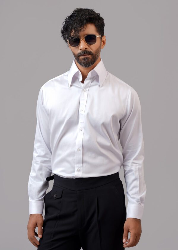 High Collar Dress Shirt - Image 3
