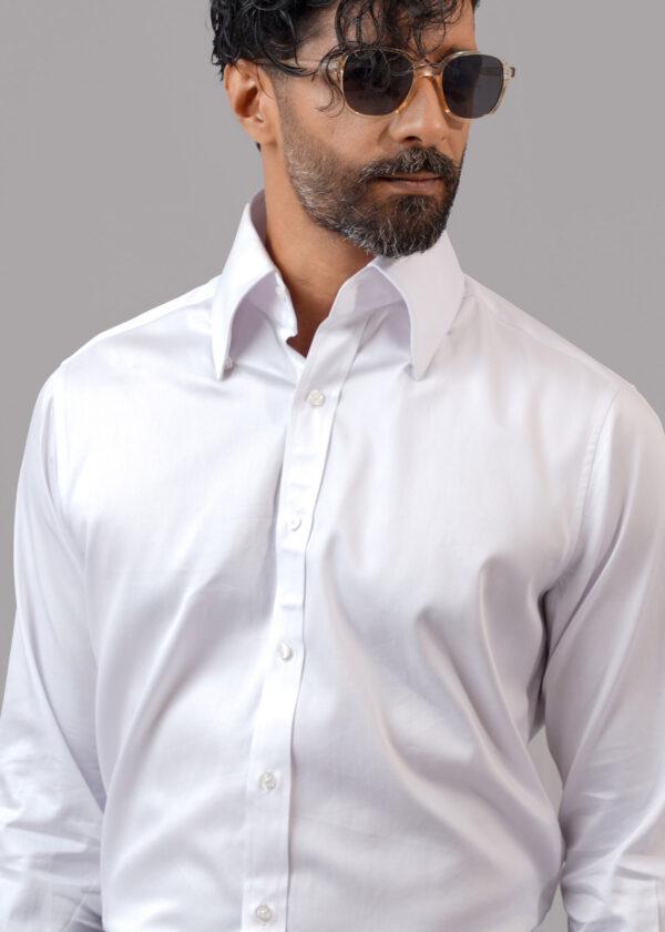 High Collar Dress Shirt - Image 4