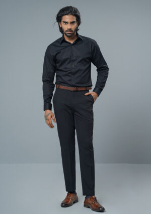 Black Textured Shirt